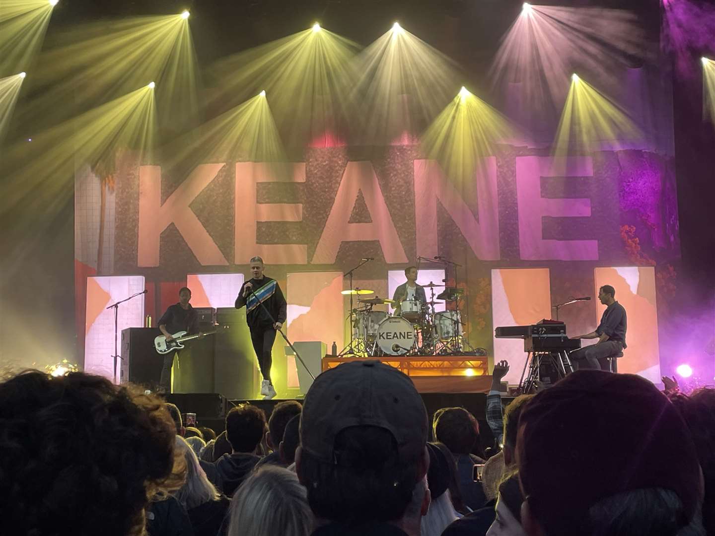 Keane performing at the Hop Farm last night