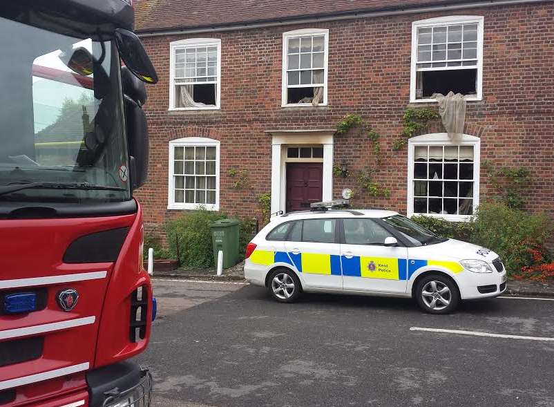 Elderly woman was pulled from this house by fire crews