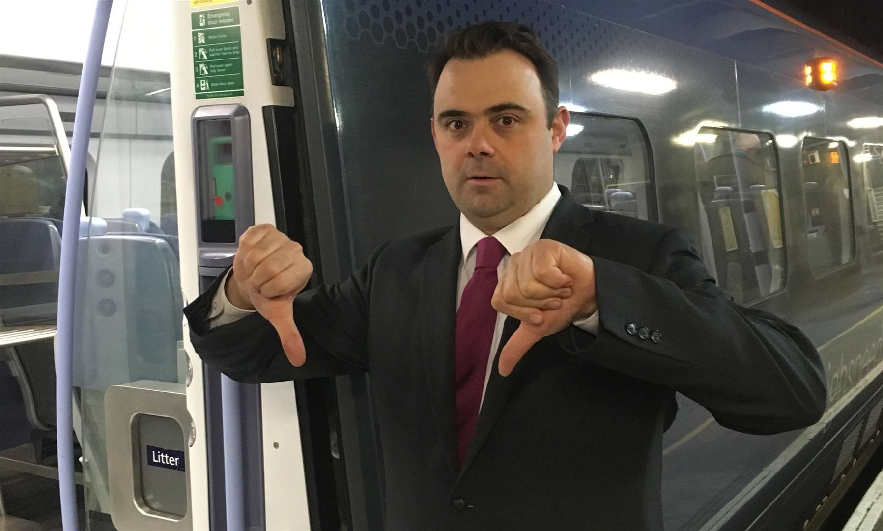 Transport campaigner James Willis has slammed the government for not revealing details behind plans to cut Maidstone's high speed trains to the capital