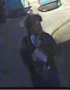 CCTV has been released after a girl was grabbed by a man who tired to force her to the ground and kiss her