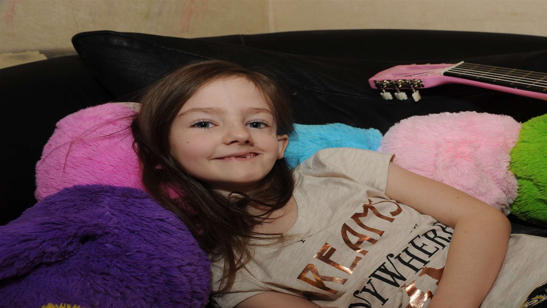 Alesha, seven, has been diagnosed with a rare condition