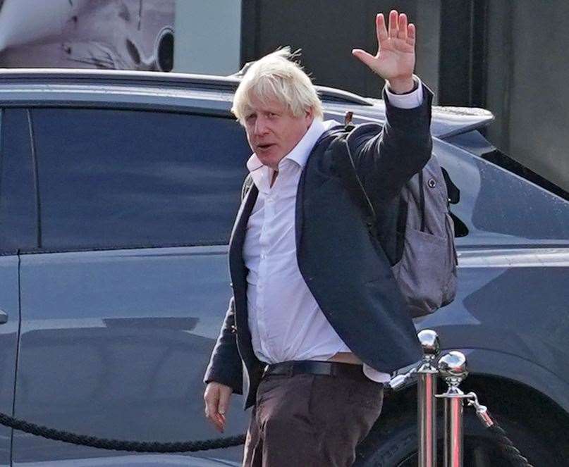 Former Prime Minister Boris Johnson has waved farewell to his leadership hopes