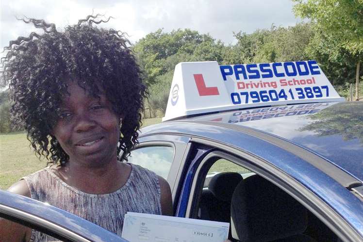 Blessing Adeyemi passed her driving test on the 13th attempt