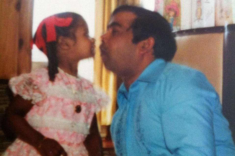 Daddy's girl: Camela with her dad Jagan Babwah