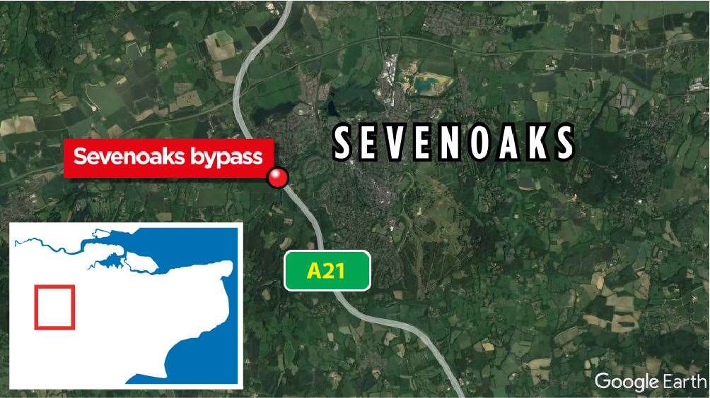 An ambulance crashed into a cement lorry on the Sevenoaks bypass on Wednesday night, killing Alice Clark and injuring three others