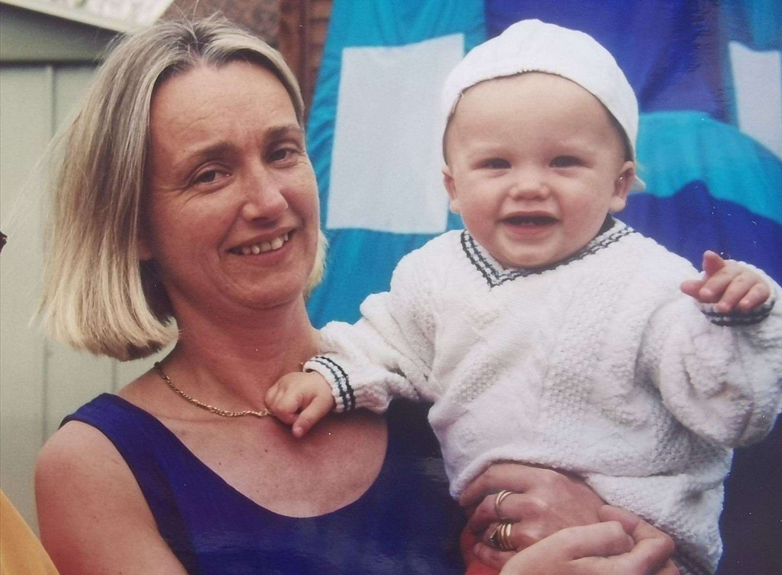 Joe pictured with his mum, Melanie