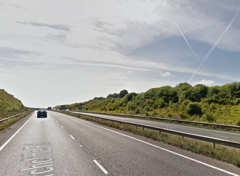 Police officers spotted the lorry driver on his mobile so made a swift turn around and flagged him down. Picture: Google