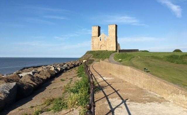 Reculver Towers are just a short walk from the pub, which is situated right on the boundary of the old Roman fort
