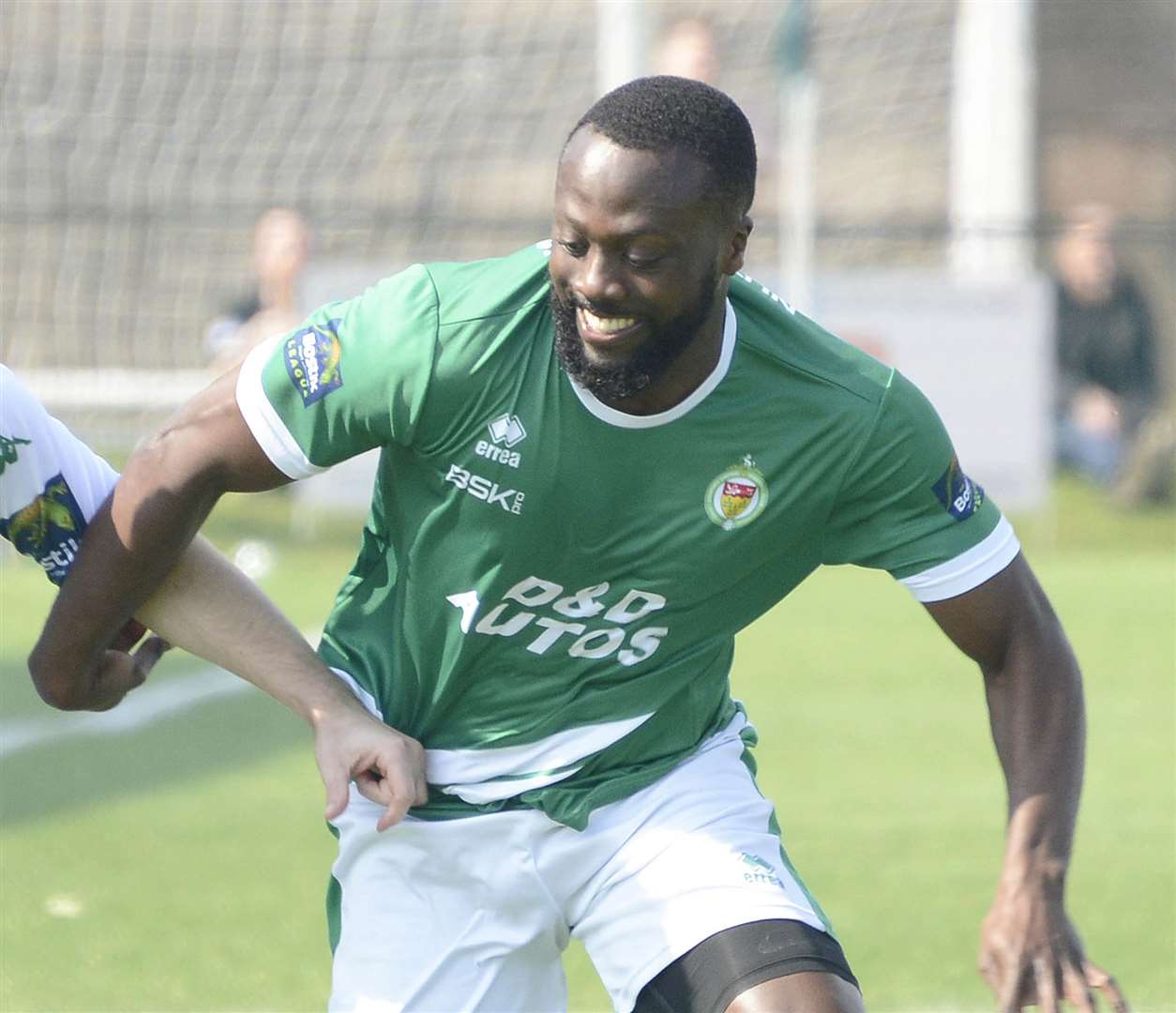 Ashford defender Jerald Aboagye Picture: Paul Amos