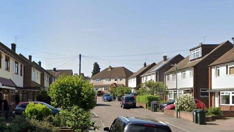 The fire broke out in a kitchen of a house in Clayton Croft Road, Dartford. Picture: Google Street View