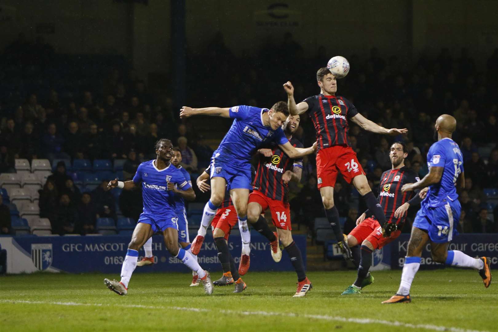Gillingham held Blackburn to a goalless draw at Priestfield Picture: Andy Jones