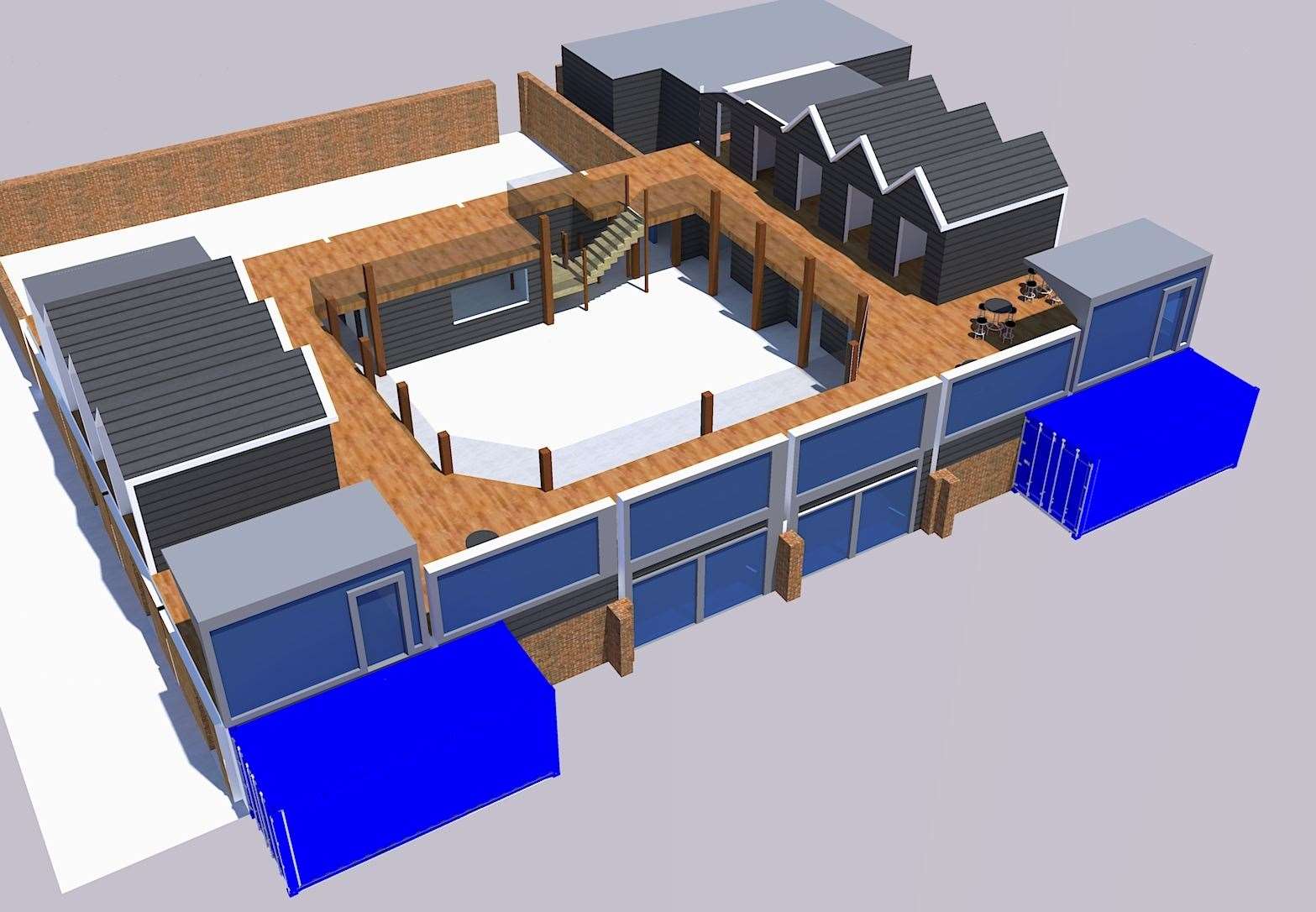 CGI of the South Quay Shed in Whitstable harbour. Picture: Canterbury City Council