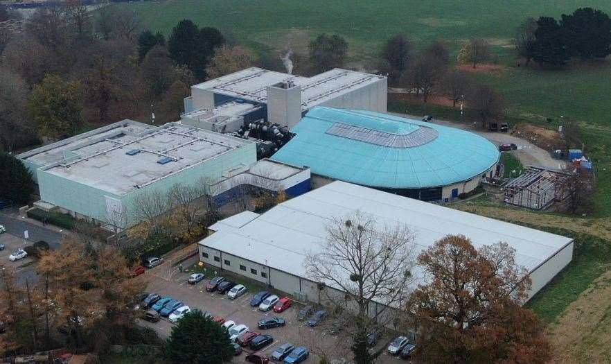 Maidstone Leisure Centre from above. Picture: Google Street View