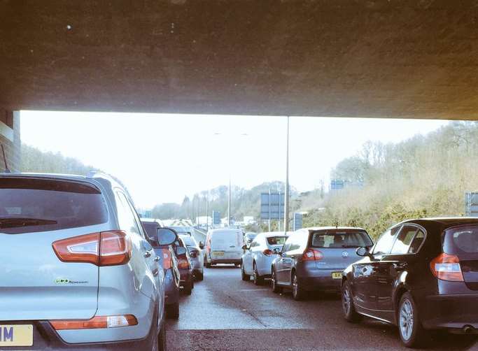 Traffic is at a standstill. Picture: Becki