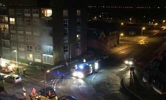 Emergency crews at the scene. Picture: Martin Clarke.
