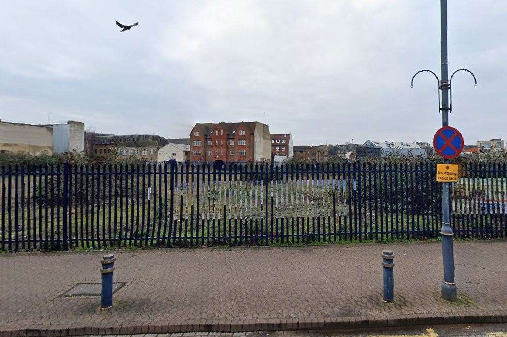 The temporary theatre Orchard West will be off Hythe Street, Dartford. Picture: Google