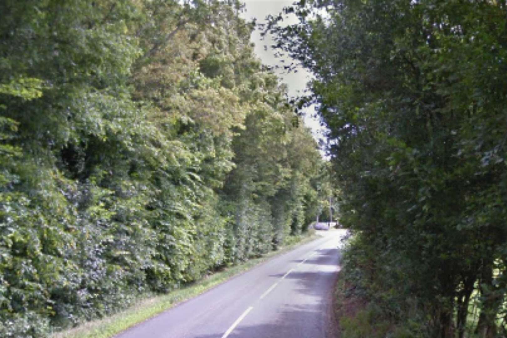 The crash happened on the B2067 near Woodchurch. Photo: Google Street View