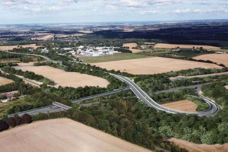 How the new roads might look in the Highsted area. Picture: Swale planning portal