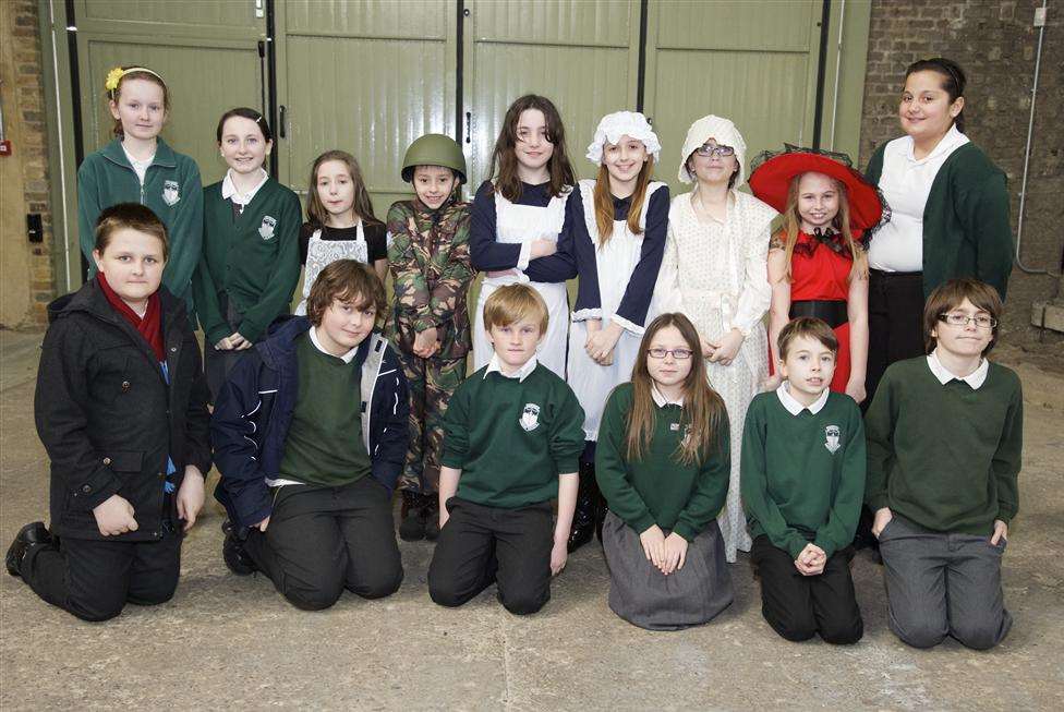 Launch of the digital archive at Historic Dockyard, Chatham - Gordon Road school, Strood. Picture: Andy Payton