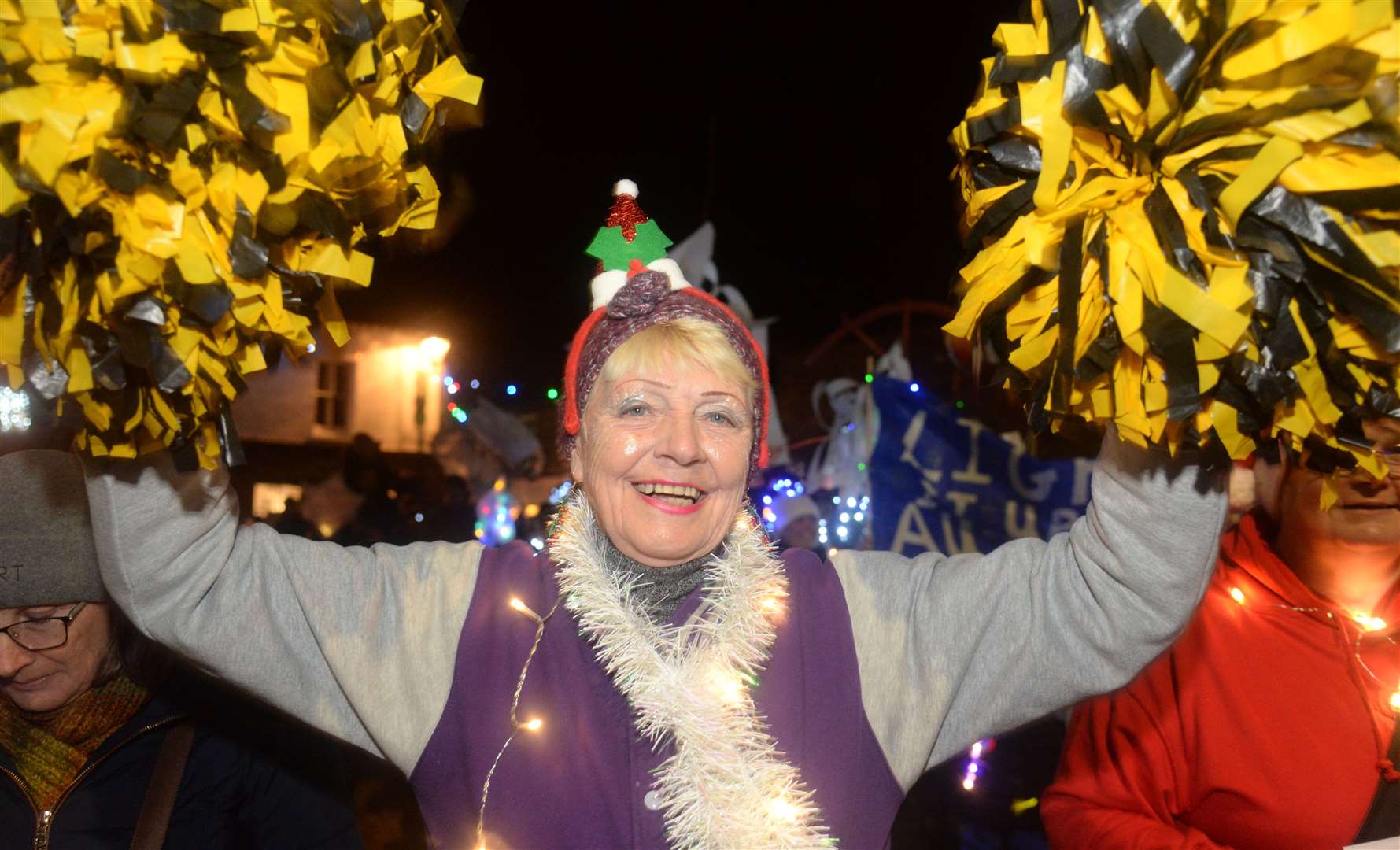 Jan Anton enjoying the parade for the Sandwich Christmas lights switch-on last year Picture: Chris Davey