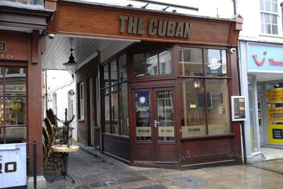 The Cuban in Canterbury, where the alleged sexual assault is reported to have occurred