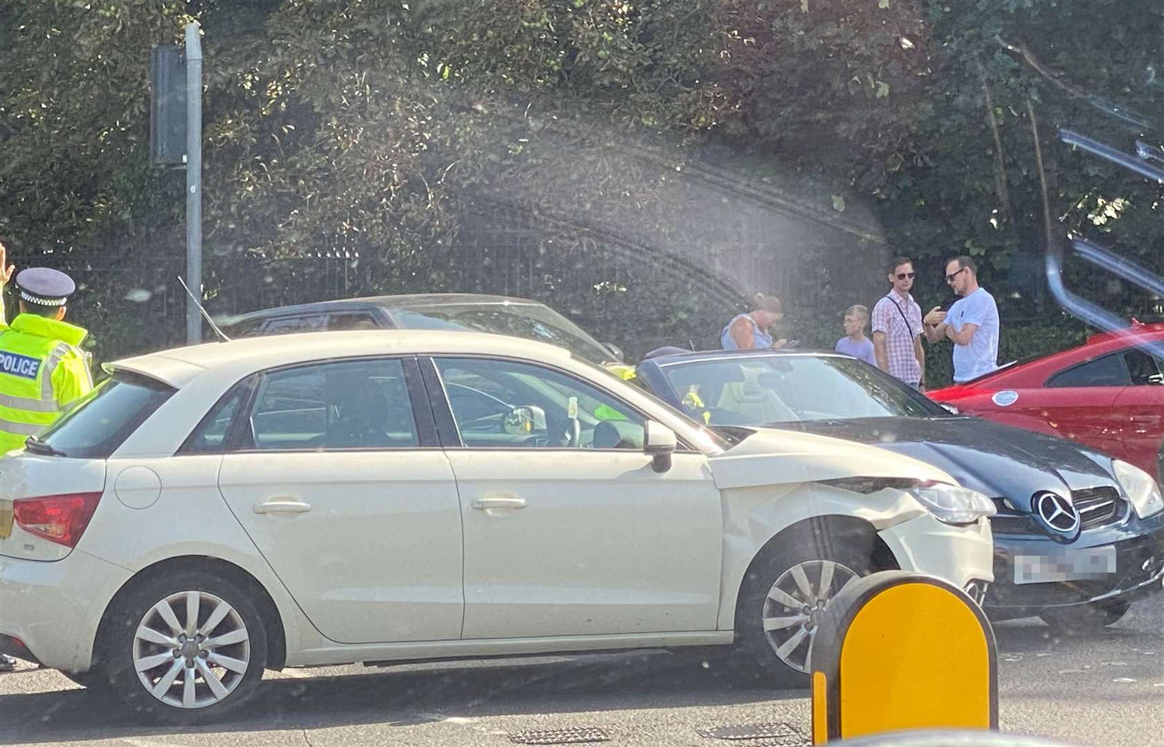 An eyewitness reported three vehicles are thought to have been involved in the incident on the A229 near Maidstone