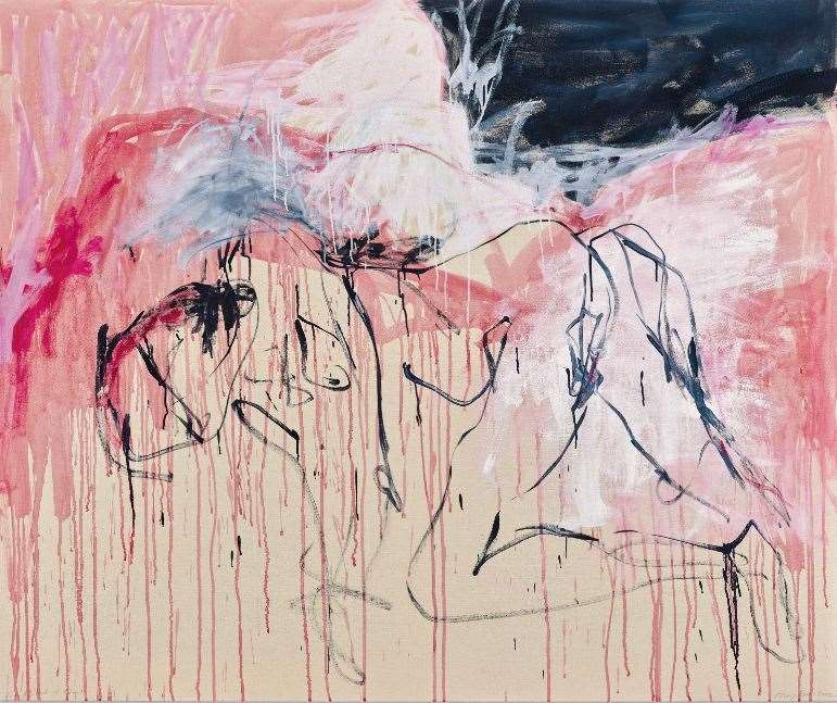 Tracey Emin's Like a Cloud of Blood sold for £2.3million. Pic: Christie's