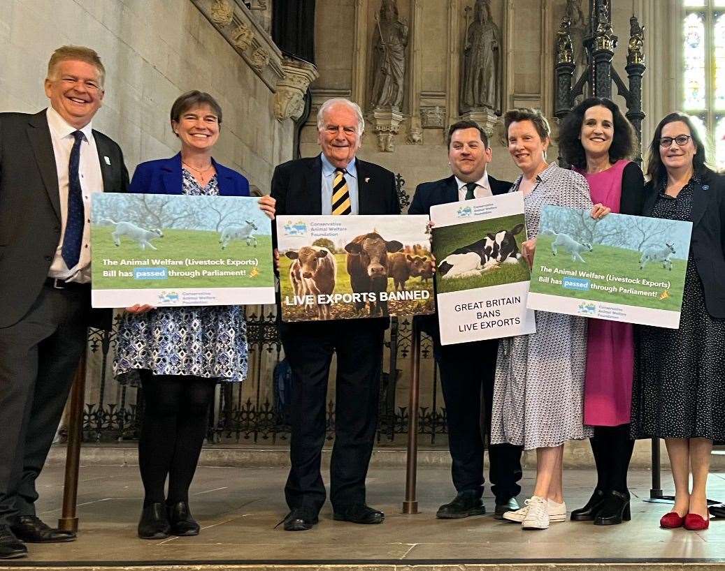 North Thanet MP Sir Roger Gale shared this photo on X this afternoon after the ban passed its final stage in the House of Lords. Picture: Sir Roger Gale