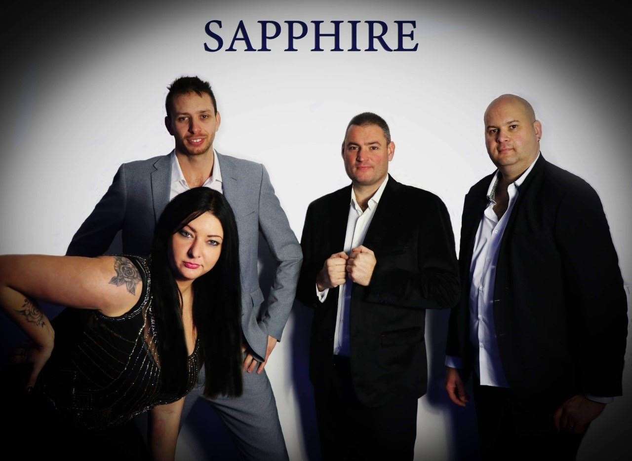 Sheppey band Sapphire now with the Johnson family comprising Sean on rhythm and lead guitarist, Maria on vocals, Mark on bass and Shane on drums drums (21121887)