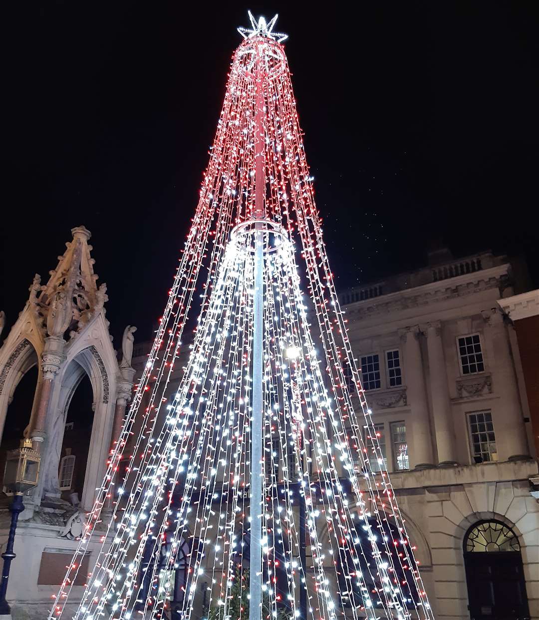 Maidstone's Christmas tree was siwtched on this evening, November 18