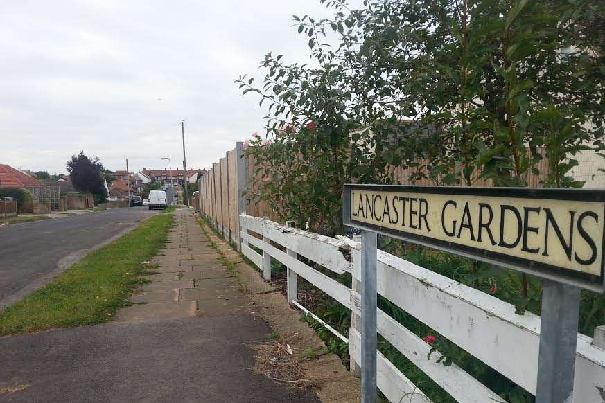 The raid took place in Lancaster Gardens, Herne Bay