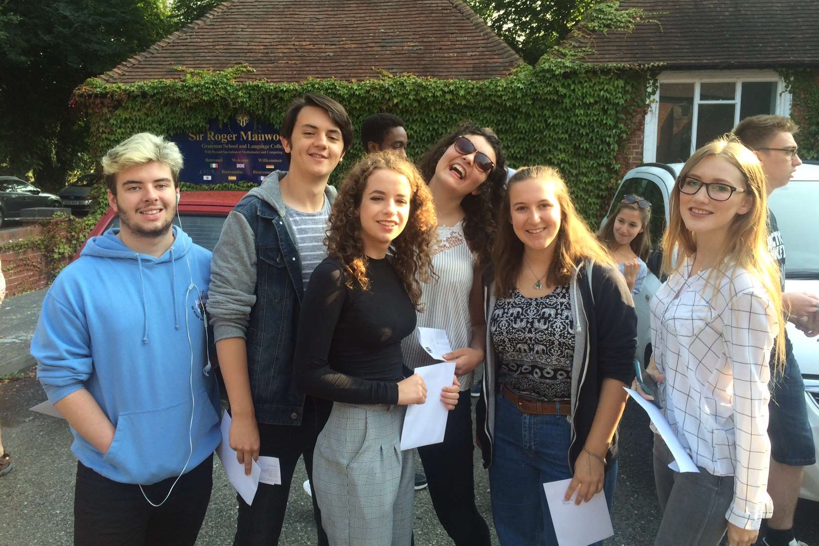 A level students at Sir Roger Manwood's School, Sandwich