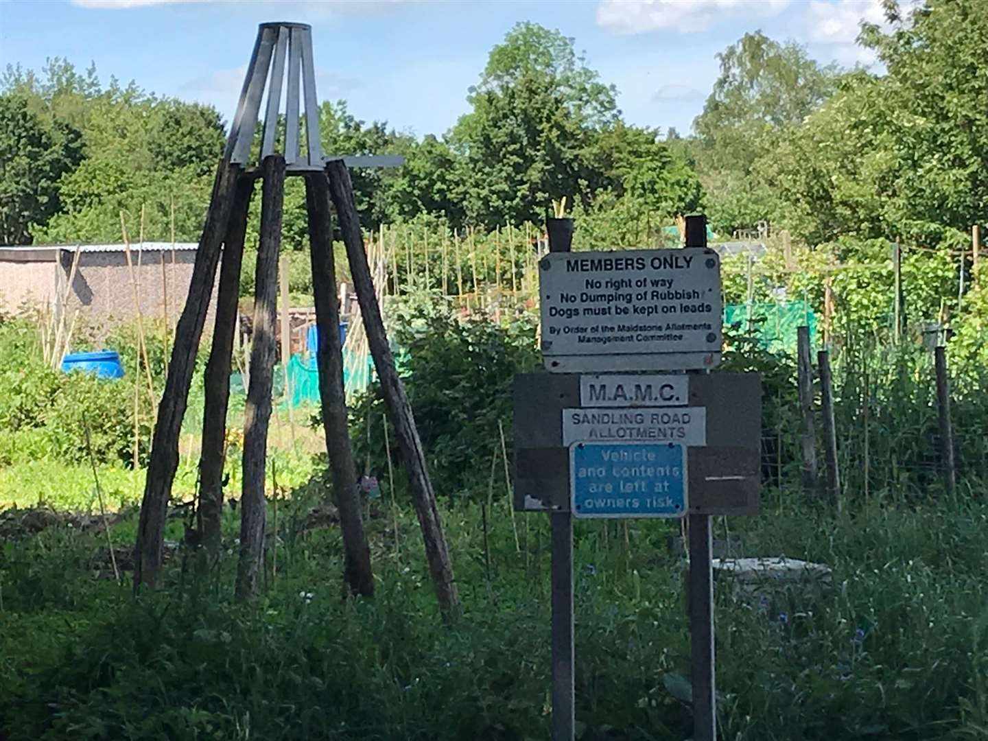 Sandling Road allotments in Maidstone