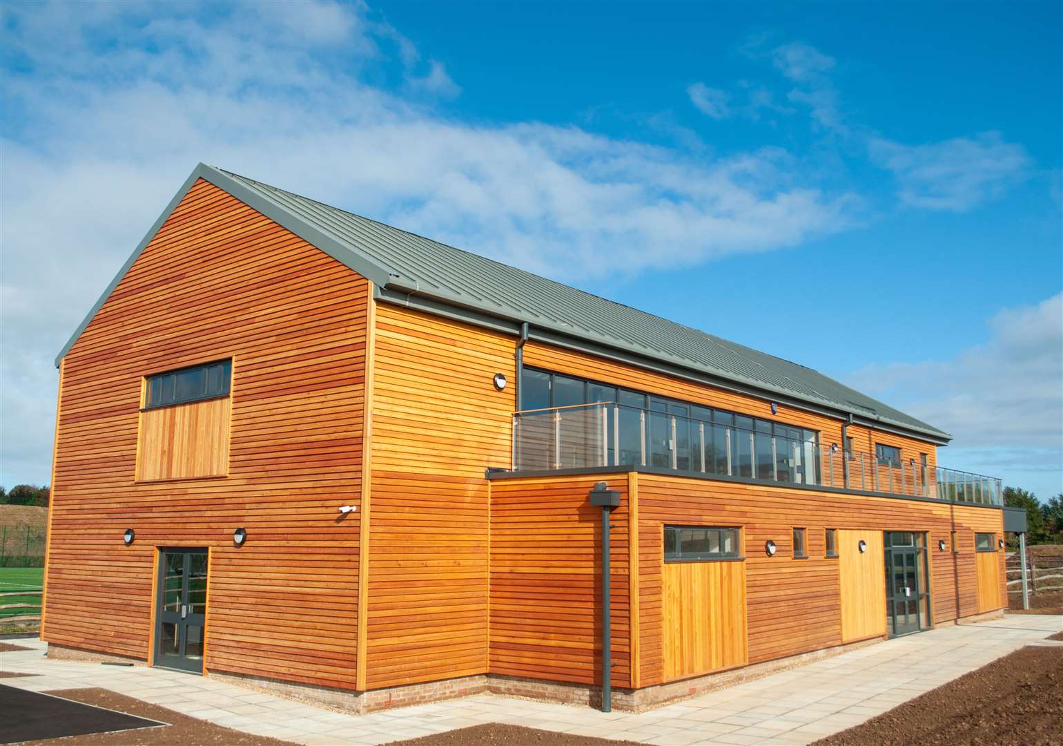 The Herne Bay sports hub's new pavilion, which was completed last month. Picture: Quinn Estates