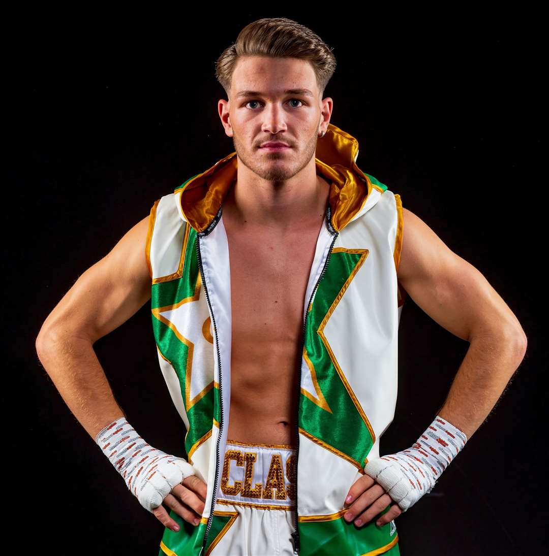 Medway professional boxer Charlie Hickford will make his professional debut at York Hall Picture: TMB Photography Towcester