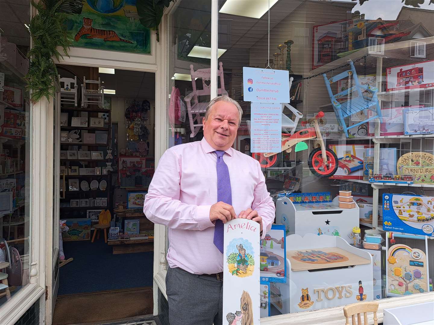 Mark Slingsby, owner of Our Little Cherub in Rochester High Street