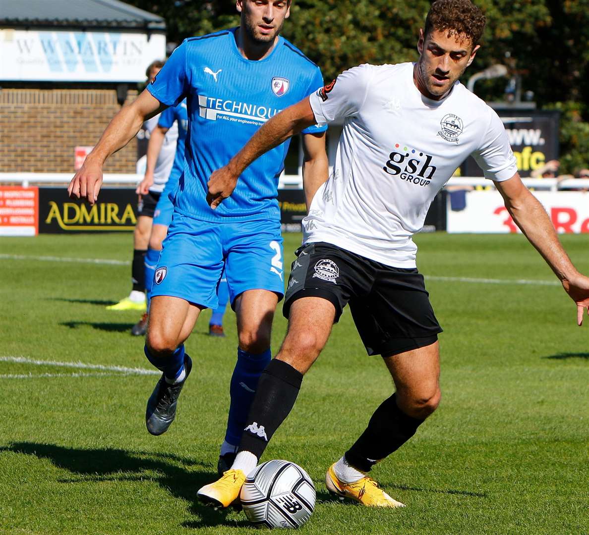 Dover forward Ben Williamson in action against Chesterfield this season. Picture: Andy Jones