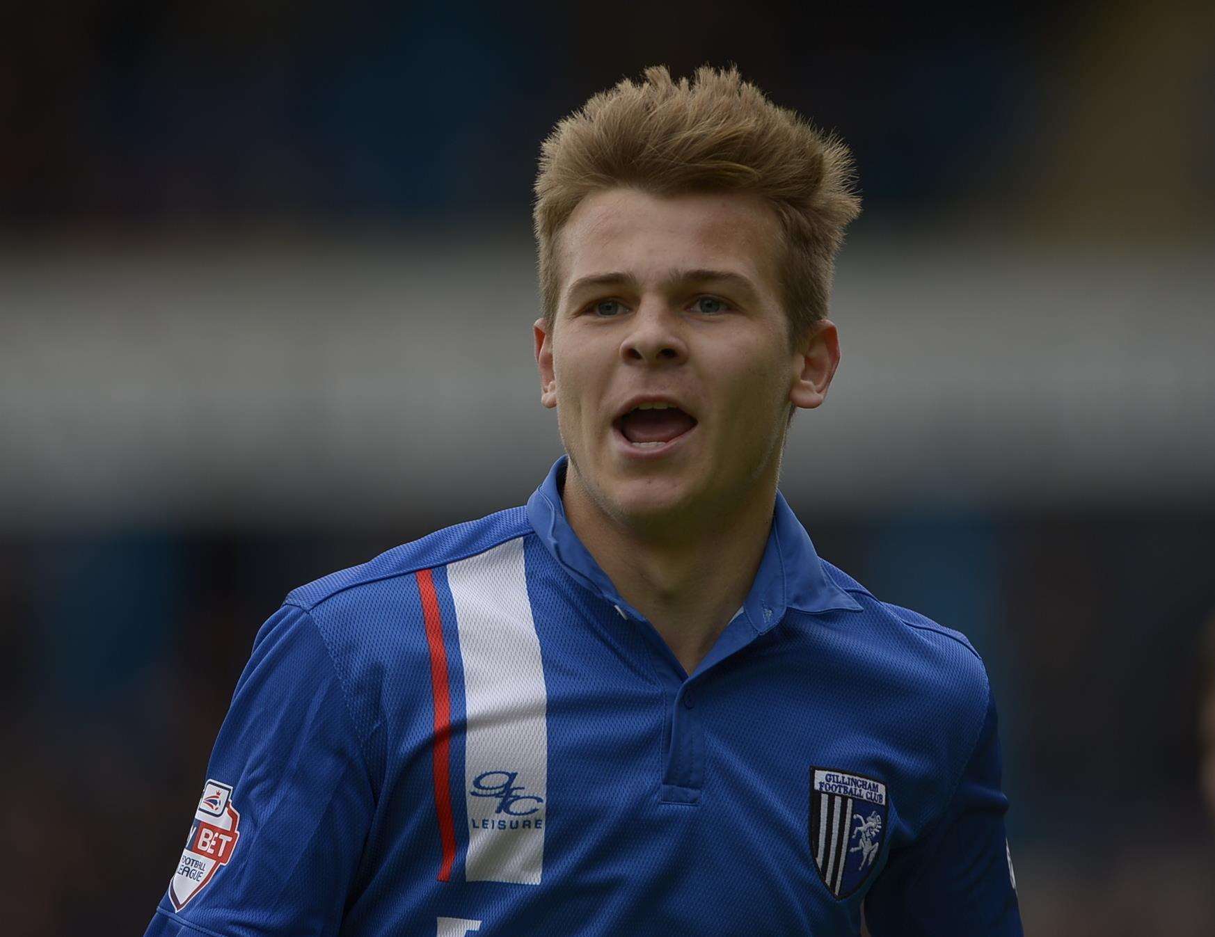 Jake Hessenthaler celebrates scoring the 66th minute match winning goal last time Doncaster visited Priestfield