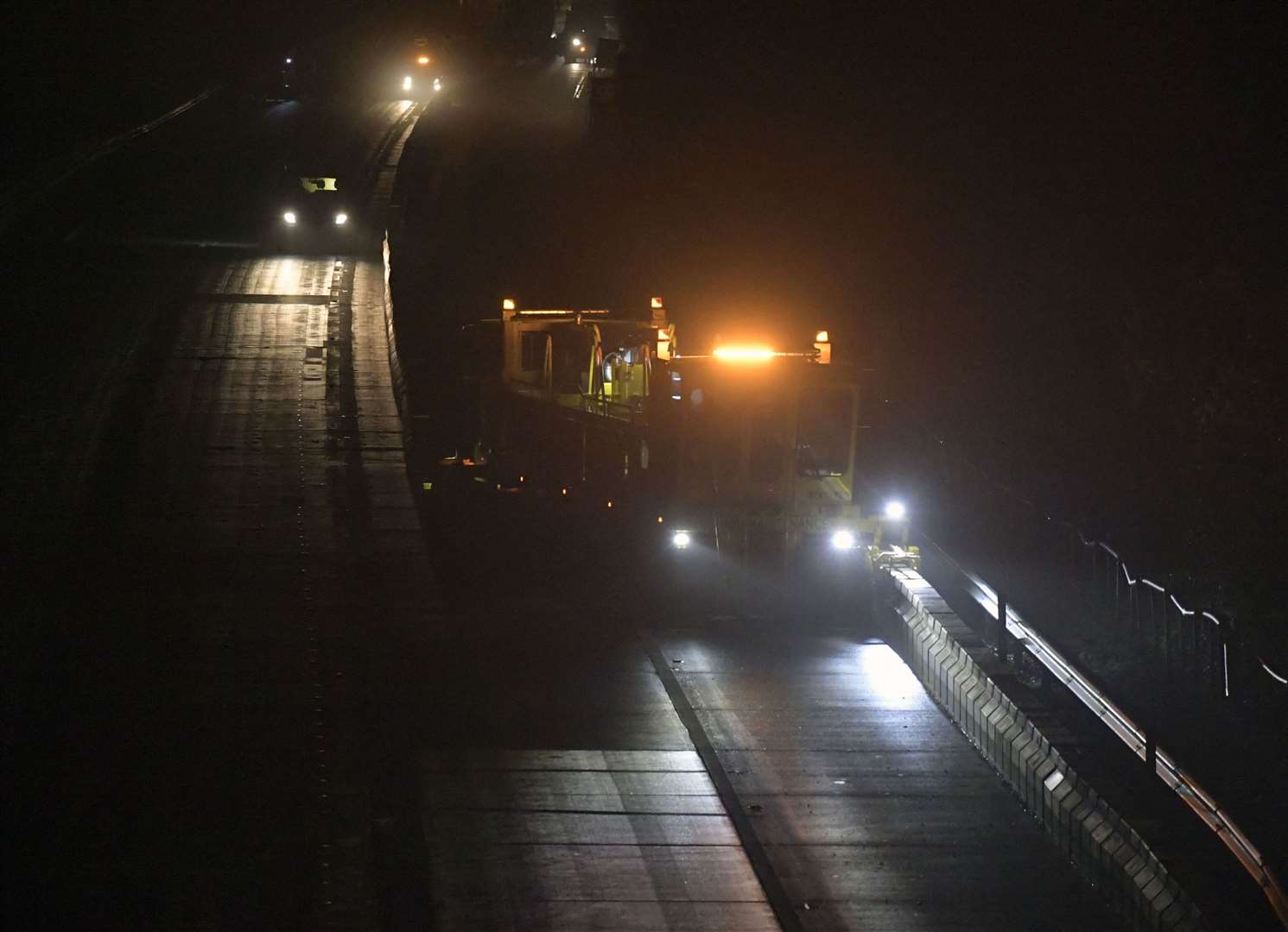 The motorway is being closed overnight until Tuesday. Picture: Barry Goodwin