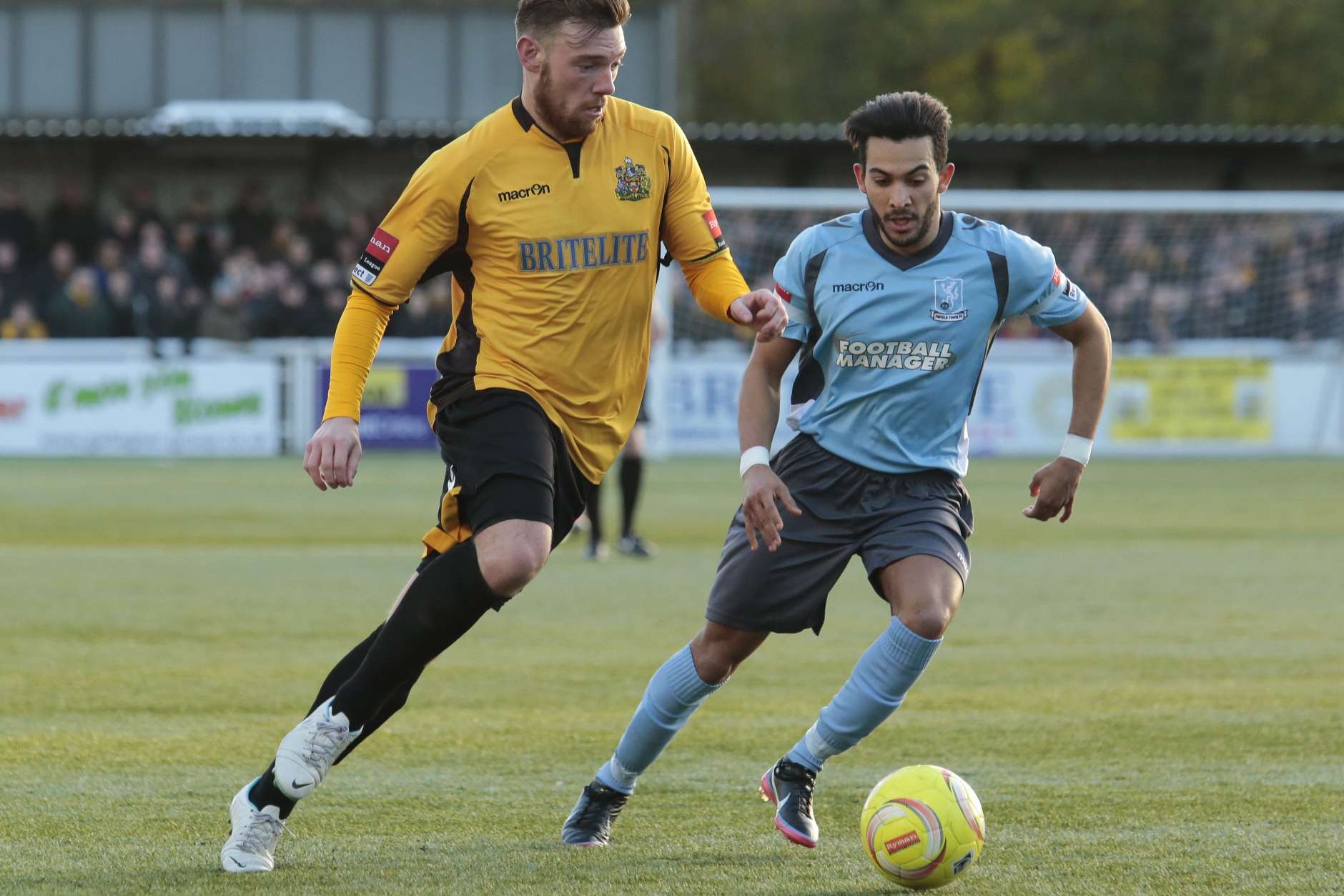 Billy Bricknell is up against a familiar face this weekend in new Lewes boss Steve Brown. Bricknell played under Brown at both Dover and Ebbsfleet Picture: Martin Apps