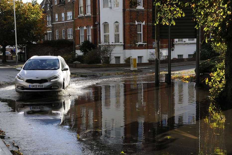 Drivers are warned of localised flooding in Kent. File picture