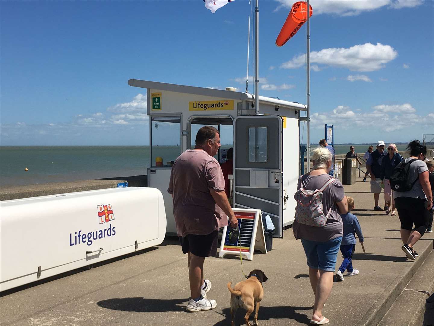 RNLI lifeguards patrol Leysdown beach