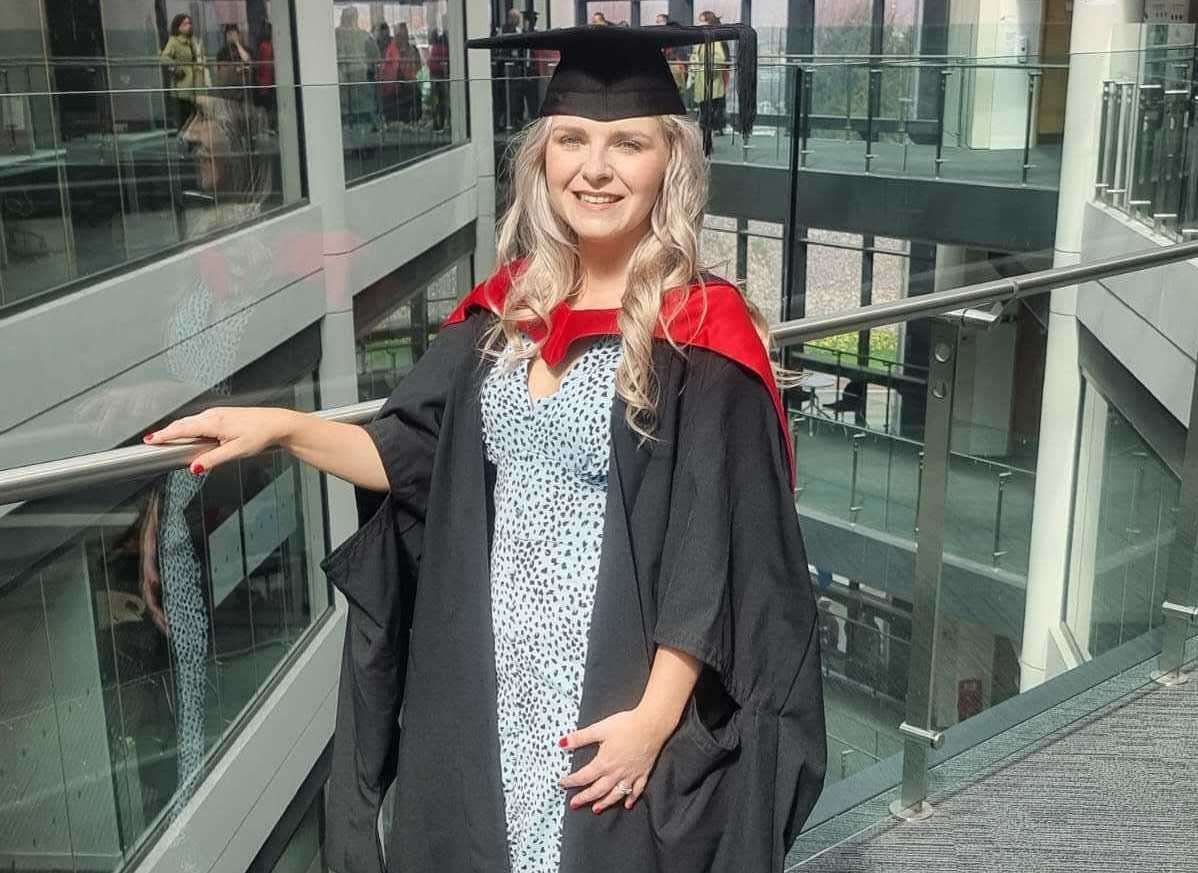 Louise Mansell at her graduation last week