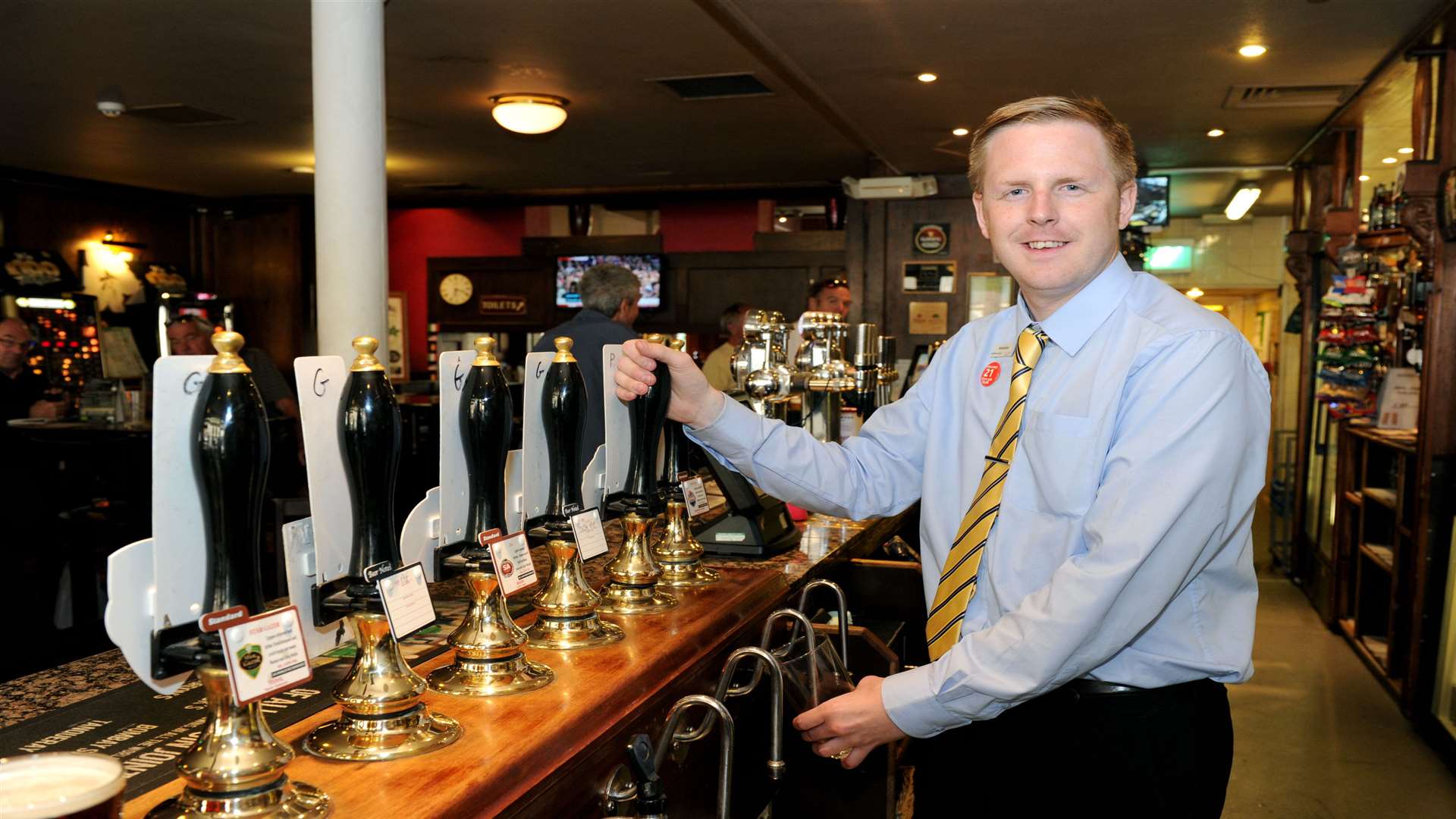 Rob Harris, pub manager at the Robert Pocock in Windmill Street, Gravesend
