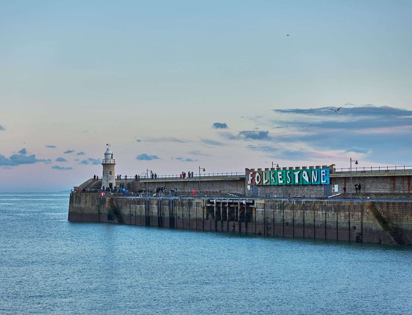 Folkestone’s harbour arm now attracts millions of visitors every year. Picture: Supplied by Sharp Relations