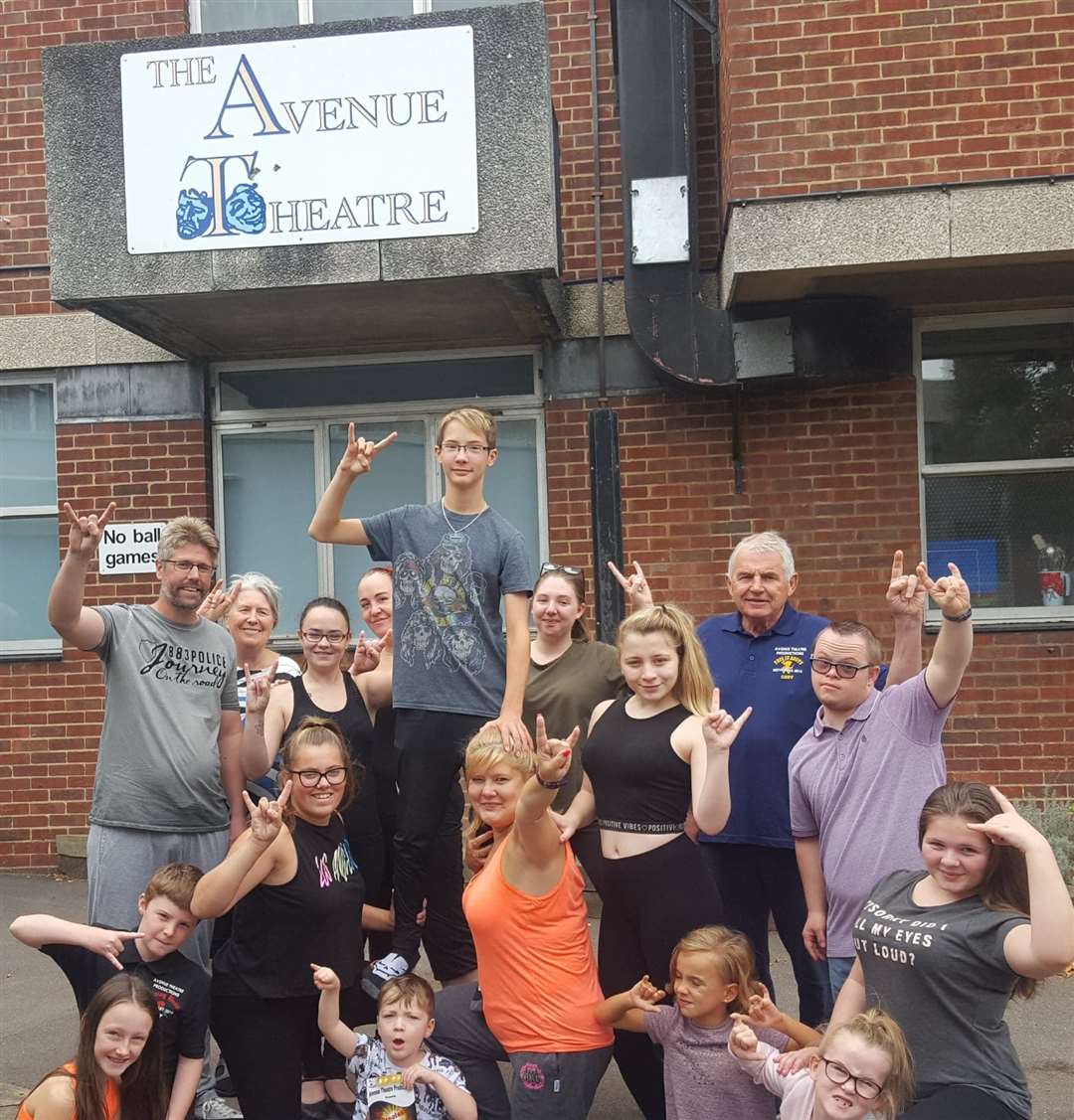 Better days: the cast of the Greatest Show at the Avenue Theatre, Sittingbourne
