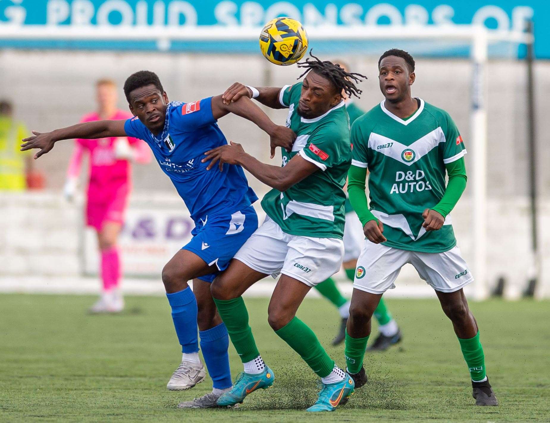 New signing Gil Carvalho in action against Cray Valley. Picture: Ian Scammell