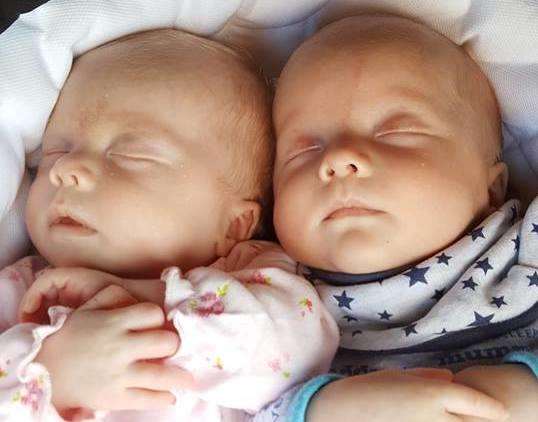 Twins Sapphire and Brandon were born prematurely