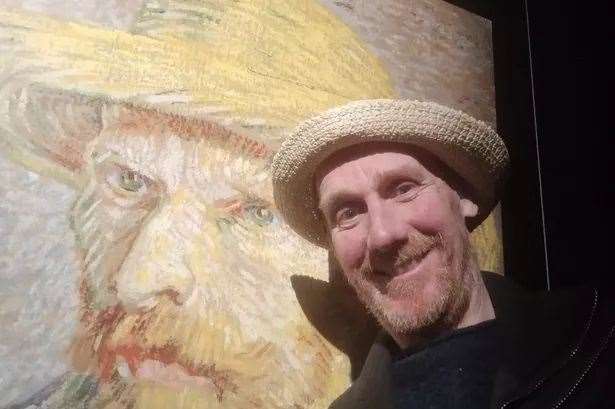 Carl Stafford has been compared to Vincent van Gogh. Picture: SWNS