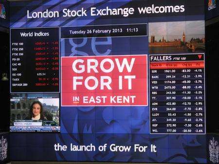 Grow For It campaign at the London Stock Exchange